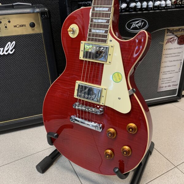 TOKAI UALS62F SR LP Style Flame See Through Red