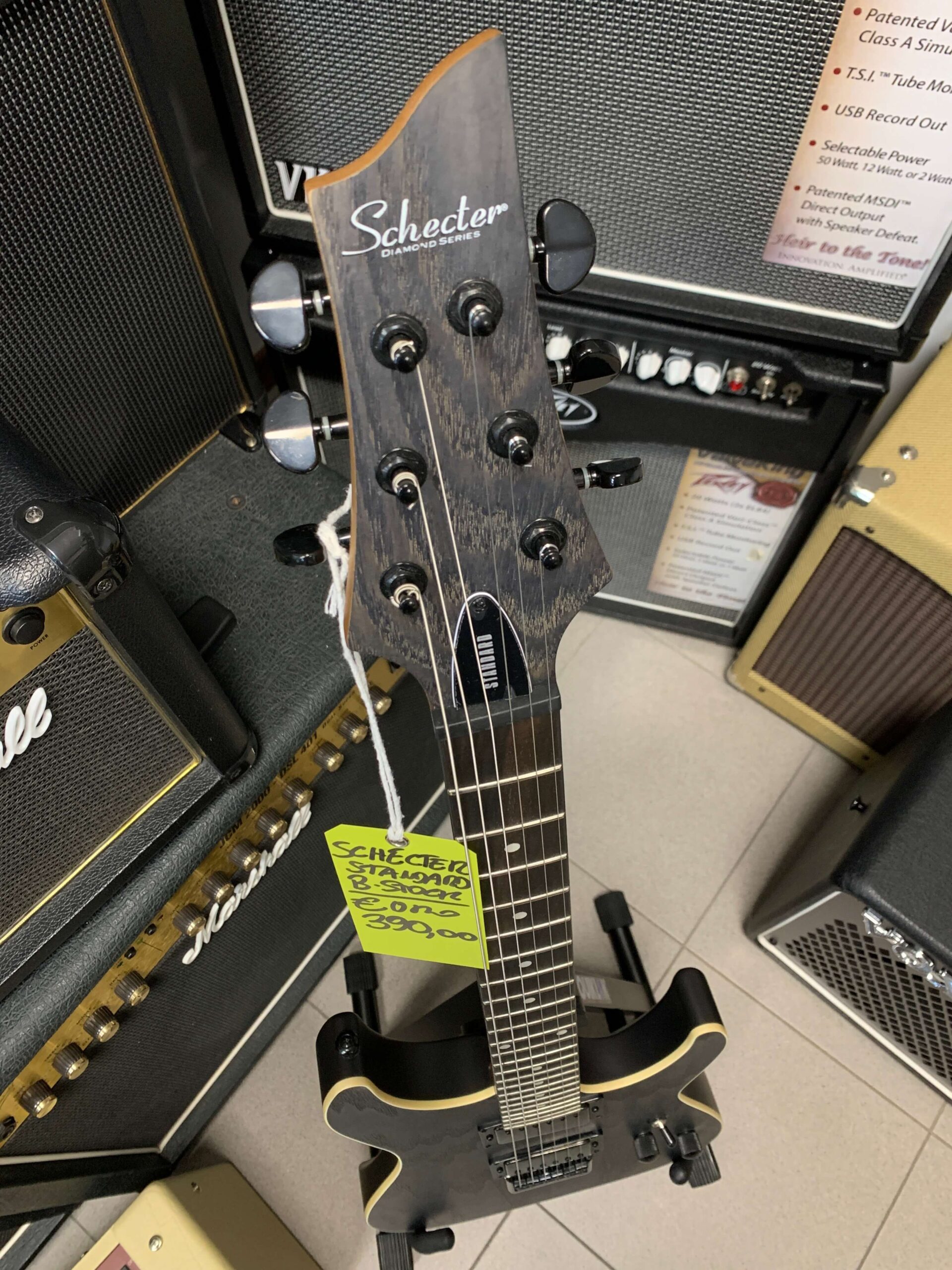 SCHECTER - C-1 STANDARD CHARCOAL SATIN - B STOCK - immagine 3